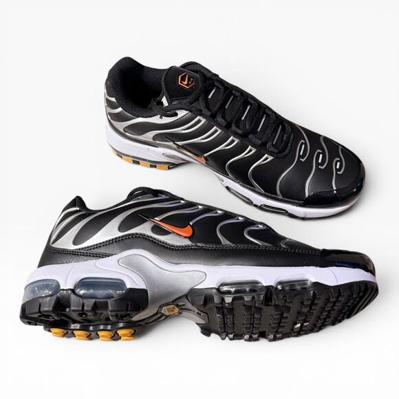 Nike Air Max Plus G Golf Black Metallic Silver Total Orange size 9.5 FZ4150-002